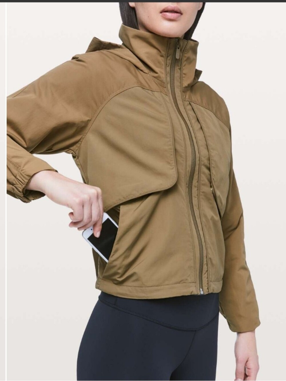 lululemon athletica Tan Puffer Jacket with High Collar - Picture 6 of 12